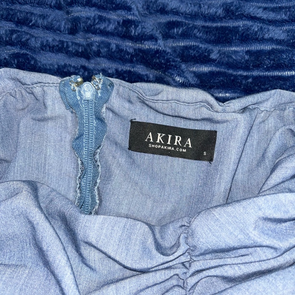 Akira, blue crop top